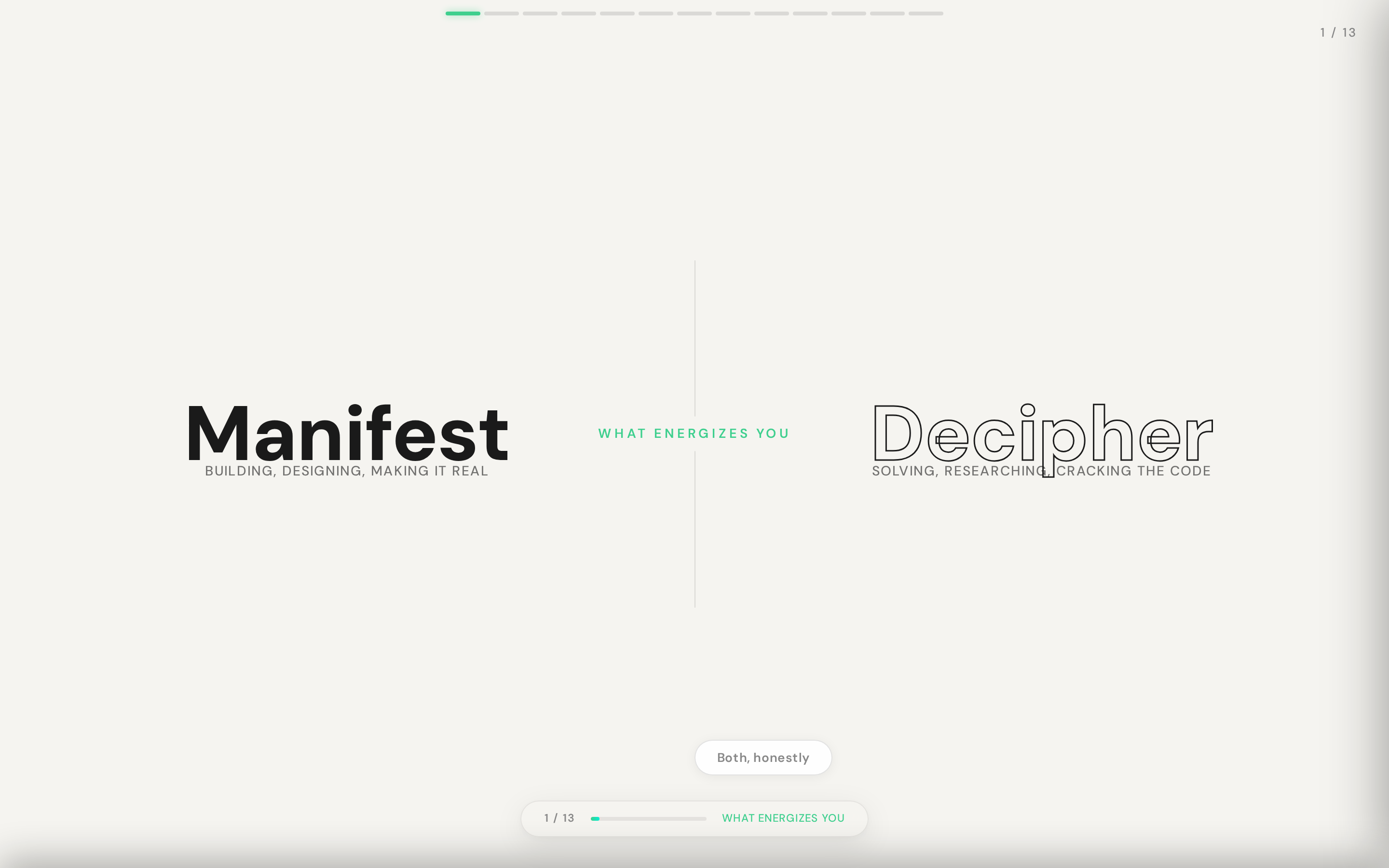 Binary question — Manifest vs Decipher