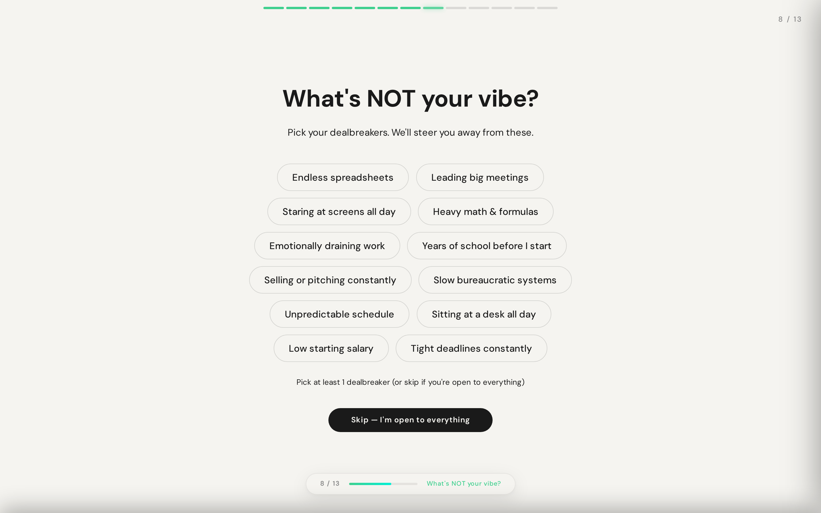 Anti-vibe question — What's NOT your vibe?